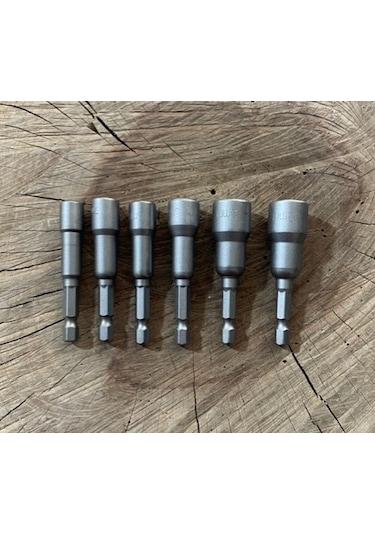 ÖZS LOKMA UÇ BİTS UÇ VİDA SIKMA SOMUN TUTUCU 6PARÇA 6MM DEN 13MM KADAR