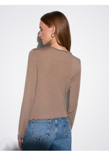 Dilvin 32112 Büzgülü Top-vizon Vizon