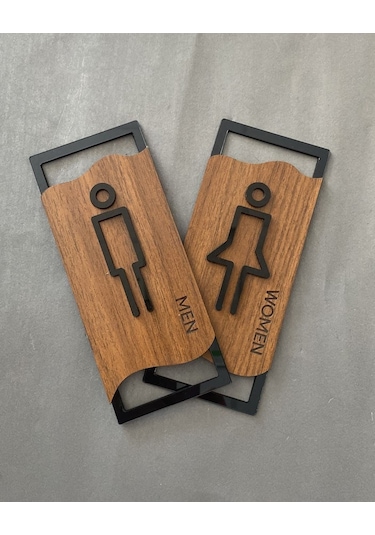 Lüx Kabartmalı Mdf Wc Yönlendirme Seti