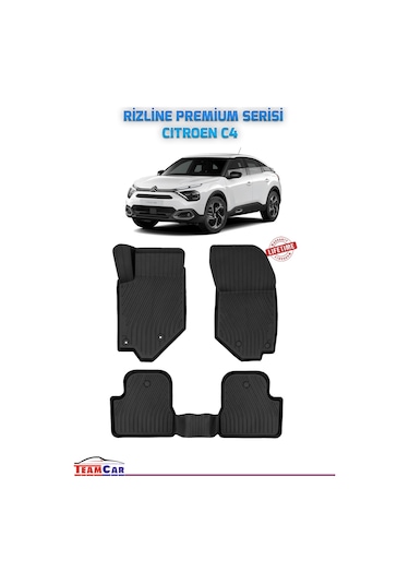 Teamcar Citroen C4 2021 Sonrası Uyumlu Premium Seri Havuzlu Paspa