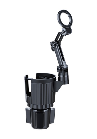 Lenyes Cr189 360 Derece Dönebilen 2 İn 1 Araç Telefon Tutucu Ve Bardak Tutucu Siyah