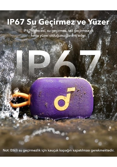 Anker Soundcore Select 4 Go Kablosuz Bluetooth Hoparlör - Mor