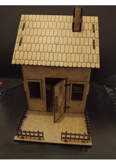 TLR hobi Tlrhobi Bahçeli Ev Ahşap Maket