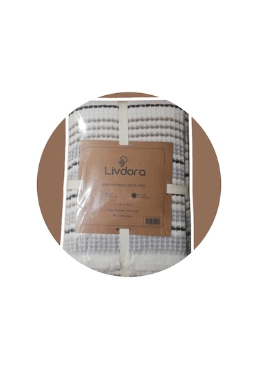 Livdora Serena Pamuklu Battaniye 190x230 - Bej Bej