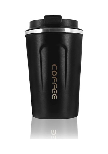 Ranyeek 510ml 304 Çelik Vakumlu Termos Bardak - Araç/ofis/kişisel Kullanım - Siyah Siyah Siyah