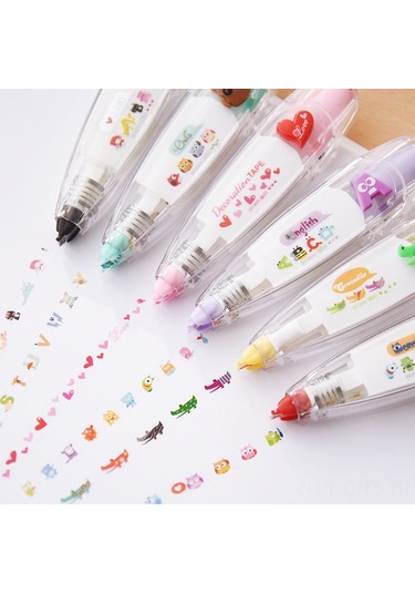 Aubyhe Lemon Desenli Pembe Kenar Tamirat Bandı - Öğrenci, El Defteri, Dıy Günlük Dekorasyon Aracı - Kullanıması Kolay Ve Dayanıklı Diğer