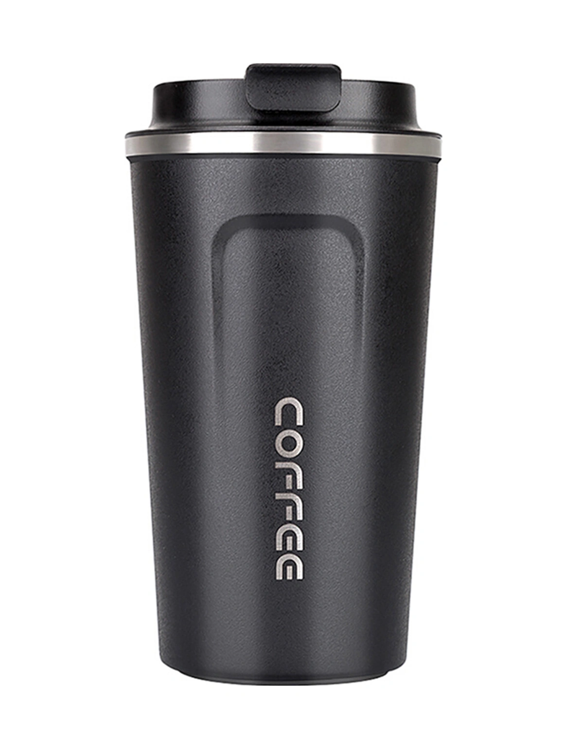 Youmex 304 Paslanmaz Çelik Vakumlu İki Katlı Isı Saklama Bardak, Sıcak Ve Soğuk İçecek Tutar, 510ml Büyük Boy Siyah Ofis Kupa