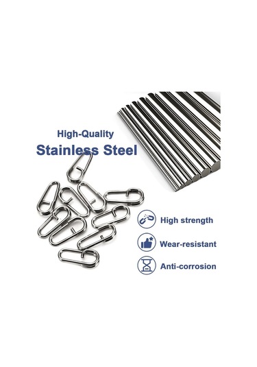 MSO Olta Balıkçılık Paslanmaz Çelik Oval Split Ring Klips