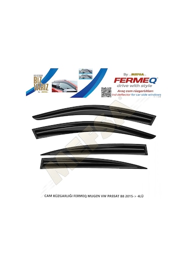 Cam Rüzgarlığı Fermeq Mugen Vw Passat B8 2015+  4lü