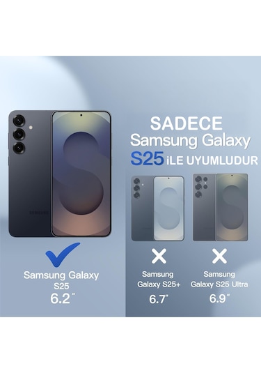 Samsung Uyumlu S25 Şeffaf Magsafe Kılıf Safe Şeffaf