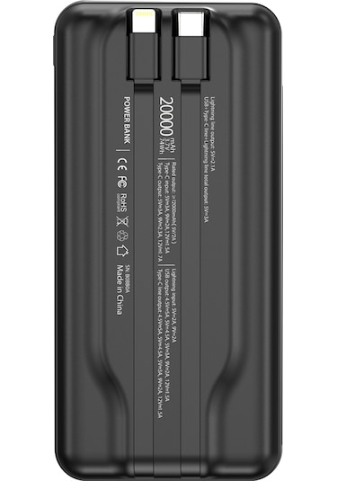 Buff BP18 22.5 W 20.000 mAh Powerbank Siyah
