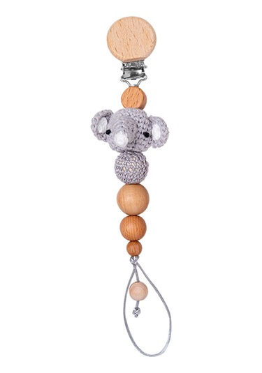 Adet Tavşan Emzik Zinciri Klip Ahşap Tığ Işi Tavşan Diş Çıkarma Zinciri Bebek Diş Kaşıyıcı Emzik Tutucu Yenidoğan Ürün Bebek Emzik Klip Şeffaf