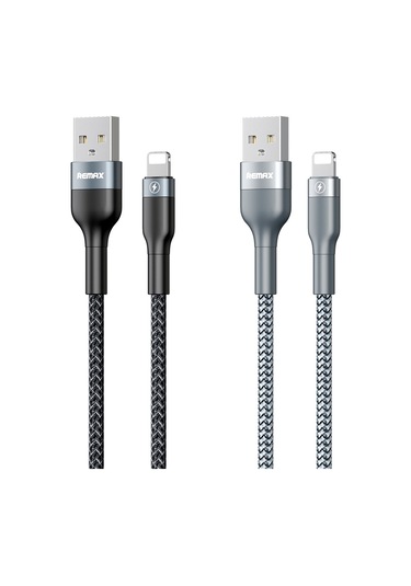 Remax Rc-064i Sury 2 Serisi 1m 2.4a Usb'den İphone Uyumlu, İpad İçin 8 Pin Veri Kablosu Siyah