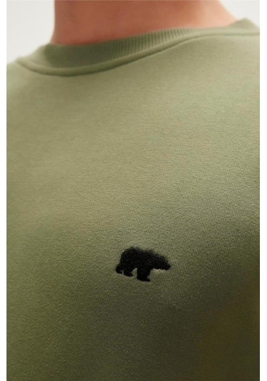 Bad Bear Be Cool Crewneck Erkek Sweatshirt Yeşil S-xxl 001