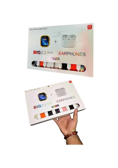 Akıllı Saat Bluetooth Kulaklık Adımsayar Sağlık Takibi Çağrı Cevaplama