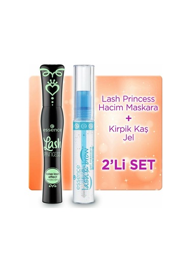Essence Lash Princess Hacim Maskara + Essence Kaş Kirpik Jeli