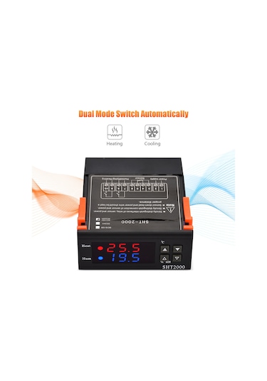 Springsun Sht2000 Akıllı Termostat: Buzdolabı İçin 110-220v Ac Isıtma/soğutma, Nem Kontrolü Ve Sıcaklık Düzeltme
