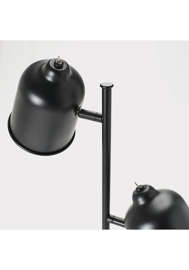 Ikea Antrasit Şık Lambader - Yer Ve Okuma Lambası