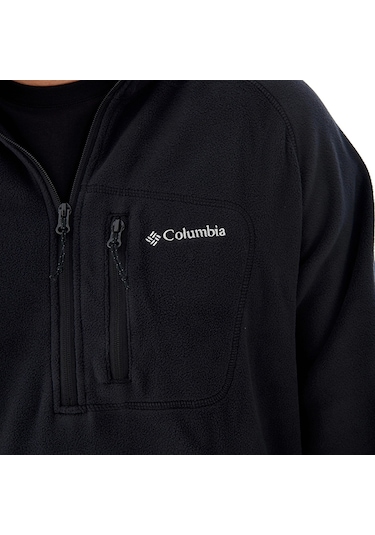 Columbia Fast Trek Iıı Yarım Fermuarlı Erkek Polar Siyah Xm6410-0 Siyah