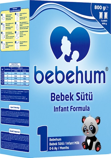 Bebehum 1 Bebek Sütü 800 Gr 0-6 Ay