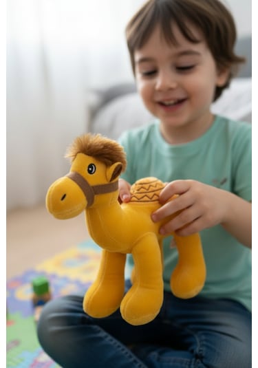 Sevimli Deve Peluş Oyuncak 20 Cm Çok Renkli