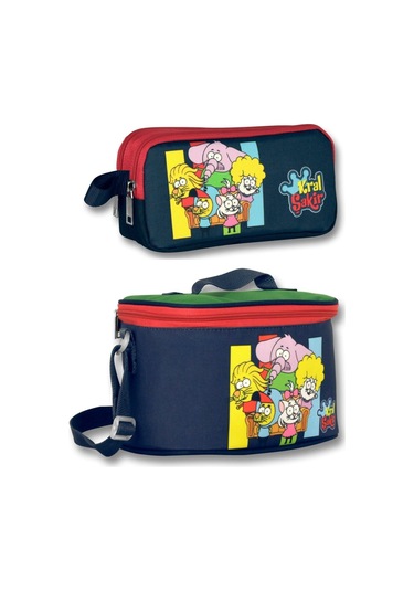 Kral Şakir Arkadaşlar Isı Yalıtımlı Beslenme Ve Kalem Çantası Seti - Erkek Çocuk