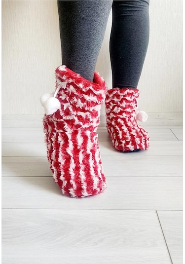 Kadın Kışlık Panduf Kırmızı