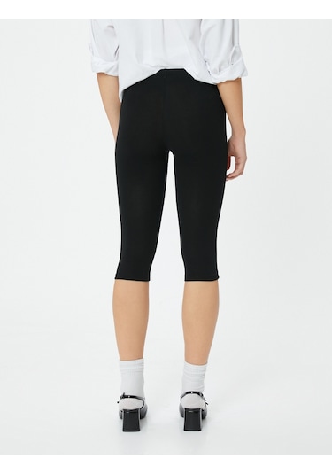 Koton Kapri Tayt Standart Bel Dar Kalıp Siyah 4sal40127ık Siyah