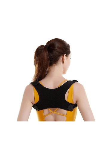 Unisex Siyah Kelebek Dik Duruş Korsesi Kamburluk Önleyici Terletmez Korse