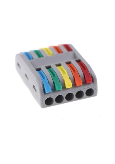Hızlı Kablo Ekleme Birleştirme Aparatı 5 Beşli Klemens - 5 Adet