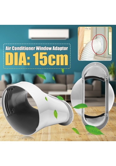 Taşınabilir Klima Egzoz Hortumu Bağlantısı İçin 6 İnç Pencere Adaptörü