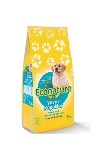 Econature Kuzu Etli Yavru Köpek Maması 15 KG
