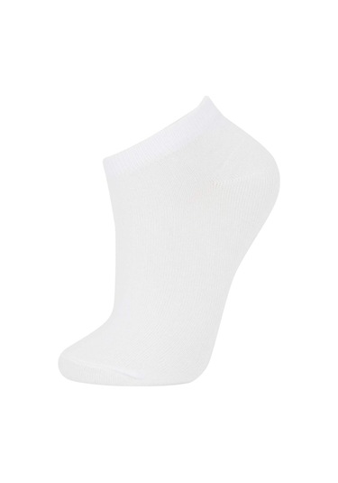 Defacto Kadın Pamuklu 3'lü Kısa Çorap T7370AZNSWT1 Beyaz