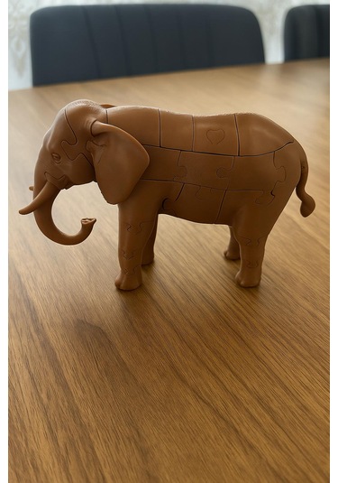 3d Puzzle Fil Figürü 45 Parça, Dekoratif Ve Eğlenceli