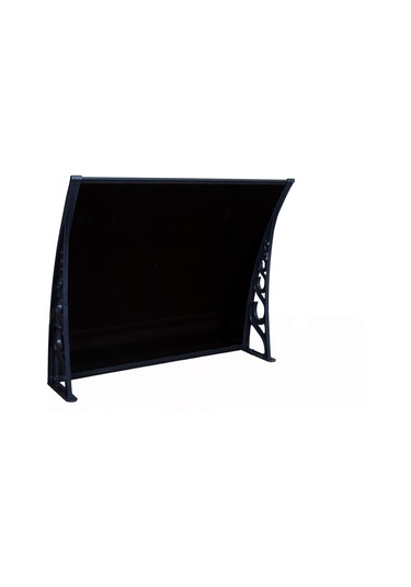 Plastik Ayak 6mm Levhalı Pratik Sundurma 100x150 Cm Antrasit Gri