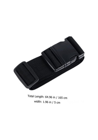 Hangfox Siyah Seyahat Bagaj Bağlama Kayışı - Pp Malzeme, Ayarlanabilir, Dayanıklı Kanca - 10 Adet Valiz Çantası Güvenlik Kayışı