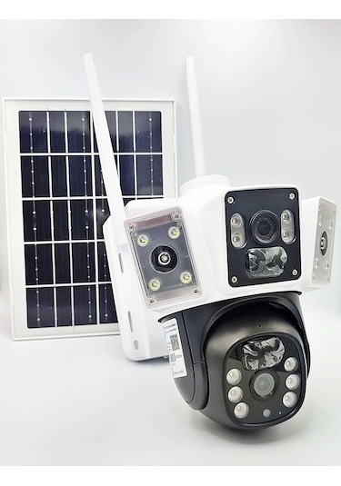 3037- Full Hd Solar Güneş Enerjili Kamera - 4g Sim Kartlı Solar