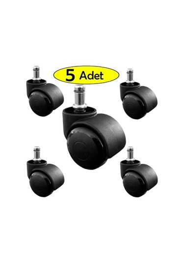 Tekerlek Ofis Koltuğu Tekerleği Koltuk Tekeri 5 Li Set Sandalye T