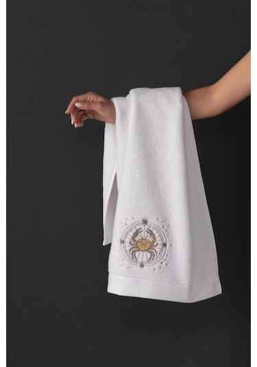 Varol %100 Microcotton Üst Kalite Havlu Seti Burç Nakışlı Yengeç-standart Yengeç Diğer