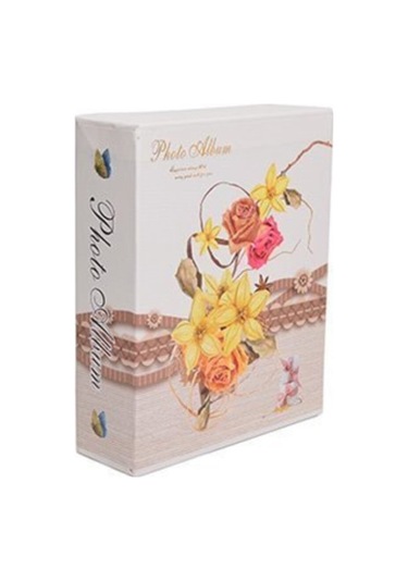 10 x 15 CM 100'lük Kutulu Çiçek Desenli Fotoğraf Albümü