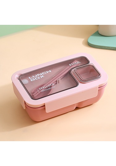 Okullar İçin Uygun Beslenme Çantası Ve Yemek Takımı A-3 Pembe