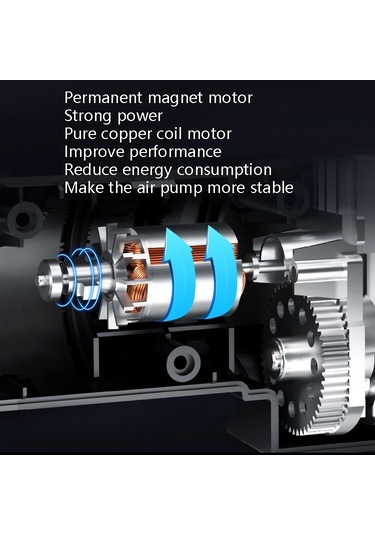 Sones Taşınabilir Çok Fonksiyonlu Akıllı Araba Şişme Pompa Elektrikli Hava Pompası, Stil: Işık İşaretçili Kablosuz