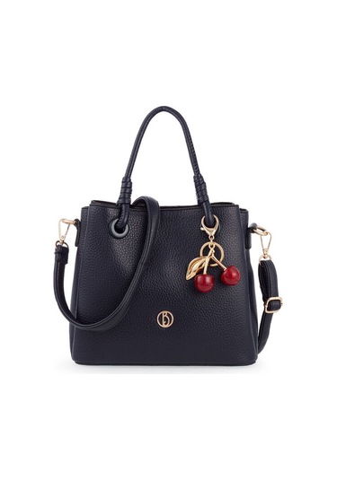 Bilik Deri Logo Detaylı Lacivert Kadın El Çantası Riv 145-r Lacivert