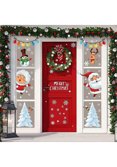 Xhw Noel Pencere Çıkartmaları Noel Pencere Çıkartmaları Noel Pencere Çıkartmaları Noel Pencere Çıkartmaları Mutlu Noeller Çıkartmaları Noel Dekorasyonları