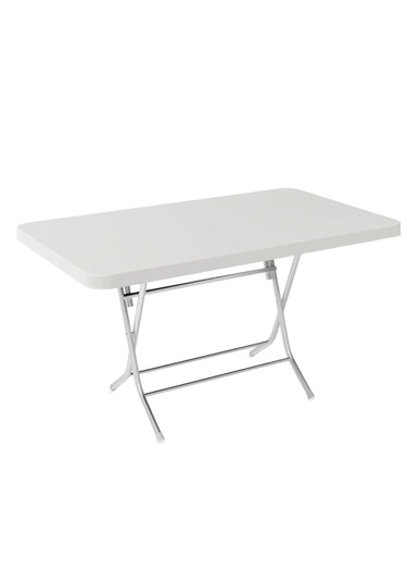Katlanır Plastik Masa 70x120 Beyaz