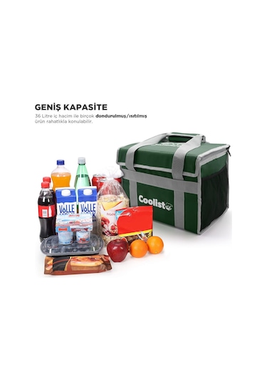 Coolist Cl36G 36 L Katlanabilir Termos Bez Çanta / Buzluk