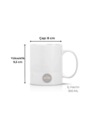 Deepcraft Eğlenceli Güzel Sözler Kupa Hediyelik Kupa 300ml Beyaz