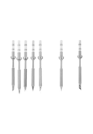 Teltree Ts100 İçin 7'li Paslanmaz Çelik Değiştirme Ucu - Hızlı Isınma, Mini Boyut, İyi Isıiletim - Elektronik Tamir Ve Üretim İçin