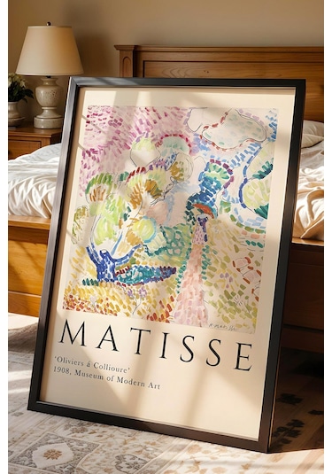 Henri Matisse Zeytin Ağaçları Çerçeveli Tablo - Eklektik Tarz Duvar Dekoru