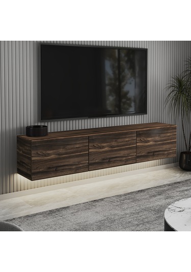 Neon Led Işıklı Duvara Monte,3 Kapaklı Tv Ünitesi,tv Sehpası Sandık Ceviz - Sandık Ceviz Sandık Ceviz Neon Led Işıklı Duvara Monte,3 Kapaklı Tv Ünitesi,tv Sehpası Sandık Ceviz - Sandık Ceviz Sandık Ceviz